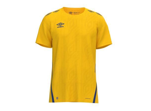 UMBRO UX Pro SS Jsy Jr Gul/Blå 152 Flott kortermet spillertrøye junior 