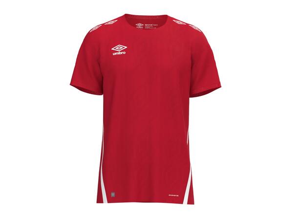 UMBRO UX Pro SS Jsy Rød/Hvit M Flott kortermet spillertrøye 