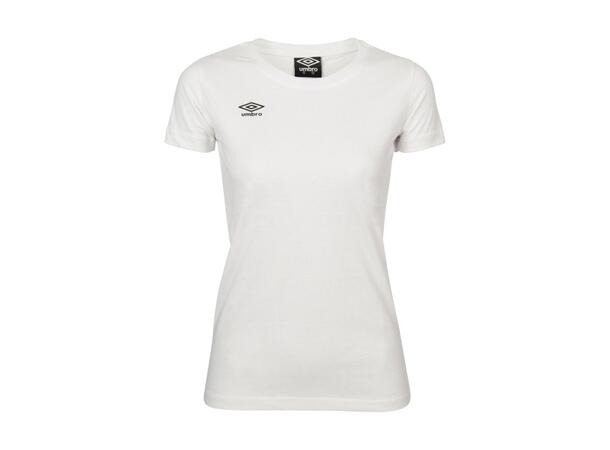 UMBRO Basic Tee W Hvit 42 Rundhalse t-skjorte i bomull 