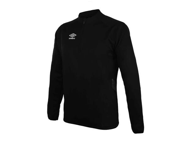 UMBRO Liga Half Zip jr Sort 128 Treningsgenser med glidelås til junior 