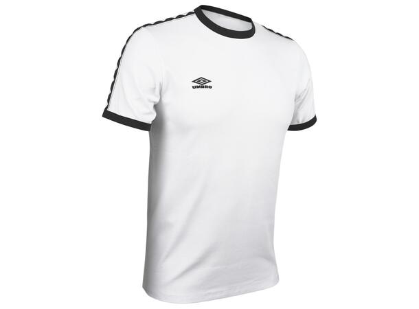 UMBRO Taped Ringer Tee Hvit L T-skjorte i bomull 