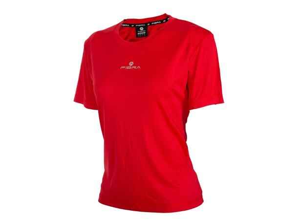 FIBRA Trn Tee W Rød M Trenings T-skjorte til dame 