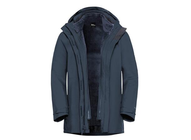JW Rotwand 3in1 Jkt W Marine M Jack Wolfskin 3 i 1 Skall jakke dame 