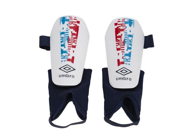 UMBRO Formation Guard W/Sock- Hvit L Leggskinn med avtagbar ankelbeskytter 