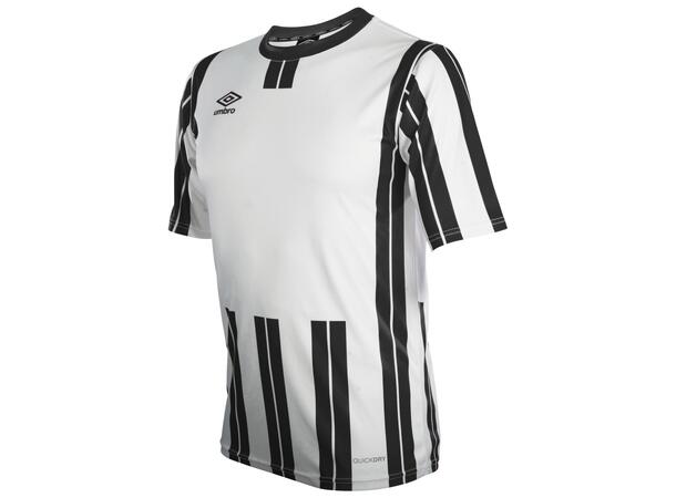 UMBRO Inter Strip Jsy Jr Hvit/Sort 152 Stripet teknisk spillertrøye 