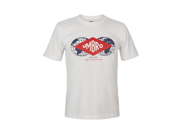 UMBRO International Tee Hvit XS Fritids T-skjorter i 100% BCI Bomull 