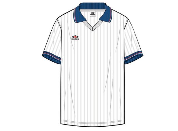 UMBRO Rib Tennis Tee Hvit L Fritids T-skjorter med krave i Modal