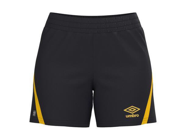 UMBRO UX Pro Shorts W Sort/Gul 40 Flott spillershorts dame 