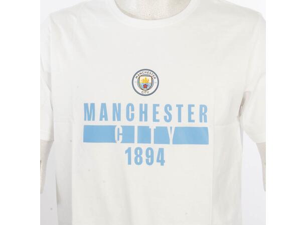 ST Man City Nº 2 Cotton Tee Jr Hvit 6 Manchester City print t-shirt junior 