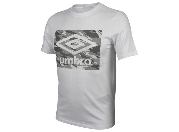 UMBRO FW Camo Graphic Tee Hvit XS Bomulls t-skjorte