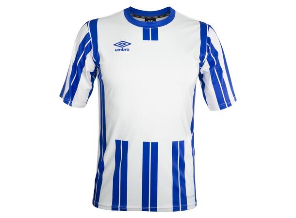 UMBRO Inter Strip Jsy Jr Hvit/Blå 128 Stripet teknisk spillertrøye 