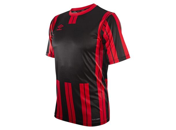 UMBRO Inter Strip Jsy Jr Rød/Sort 152 Stripet teknisk spillertrøye 