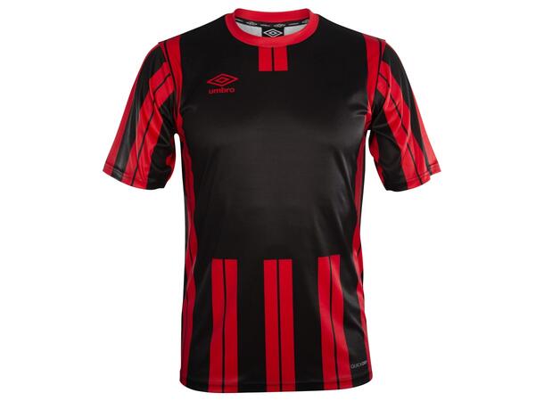 UMBRO Inter Strip Jsy Jr Rød/Sort 152 Stripet teknisk spillertrøye 