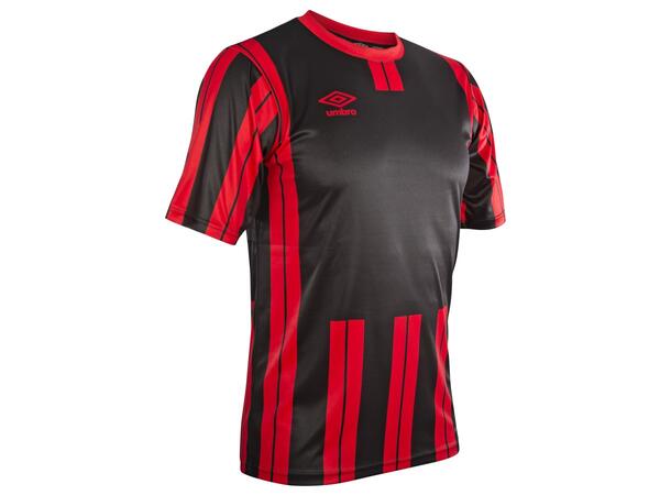 UMBRO Inter Strip Jsy Jr Rød/Sort 152 Stripet teknisk spillertrøye 