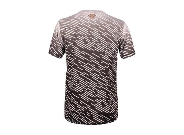 UMBRO Pre Match Tee Mørk grå XS Resirkulert sublimert trenings t-skjorte