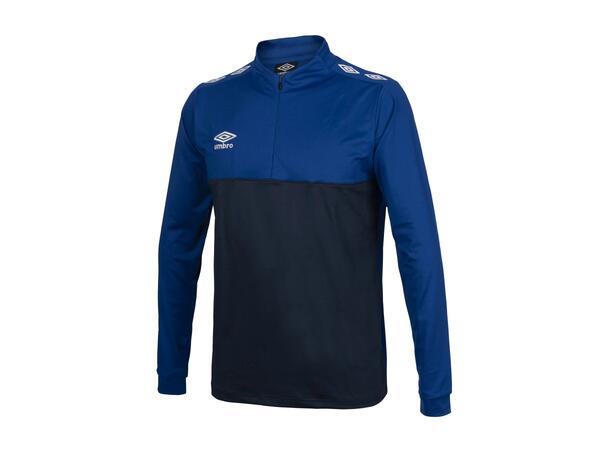 UMBRO UX Pro Half Zip Blå/Hvit XL Treningsgenser med glidelås 