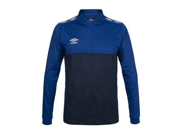 UMBRO UX Pro Half Zip Blå/Hvit XL Treningsgenser med glidelås 