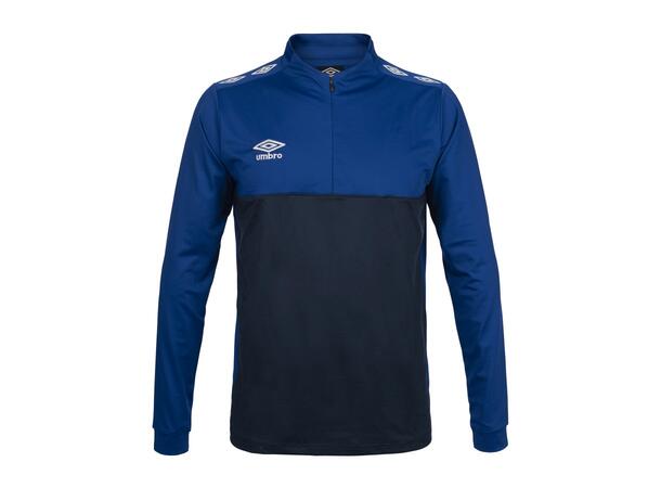 UMBRO UX Pro Half Zip Blå/Hvit XS Treningsgenser med glidelås 