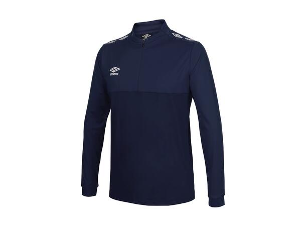 UMBRO UX Pro Half Zip Jr Marine/Hvit 116 Treningsgenser med glidelås til junior 