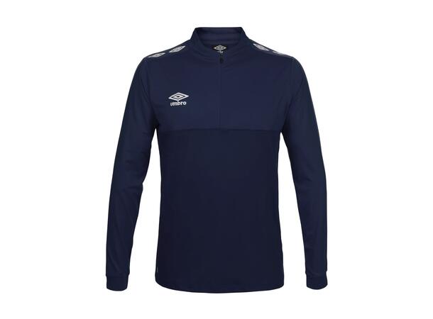 UMBRO UX Pro Half Zip Jr Marine/Hvit 116 Treningsgenser med glidelås til junior 