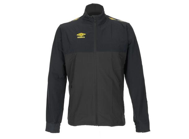 UMBRO UX Pro Trn Jkt Sort/Gul L Lett treningsjakke, normal passform. 