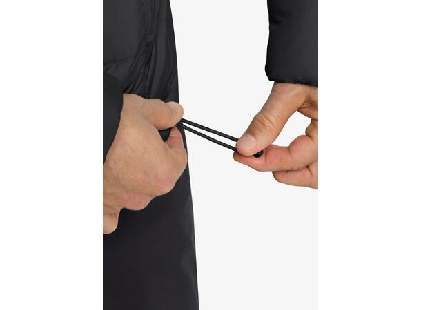 JW Ather Down Hoody M Rds Sort S Jack Wolfskin Lett dunjakke med hette 