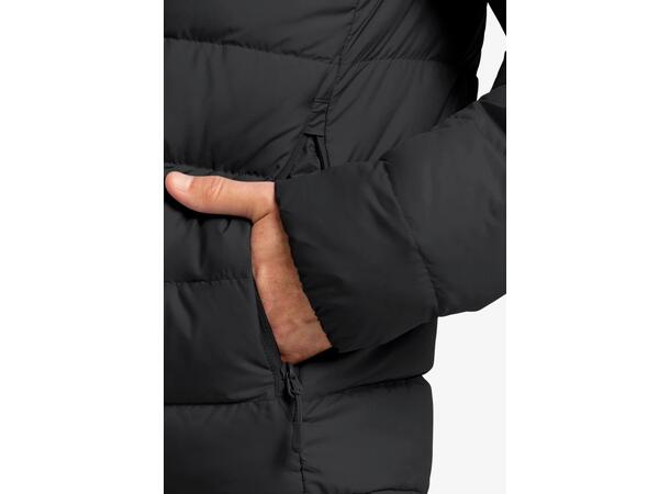 JW Ather Down Hoody M Rds Sort S Jack Wolfskin Lett dunjakke med hette 