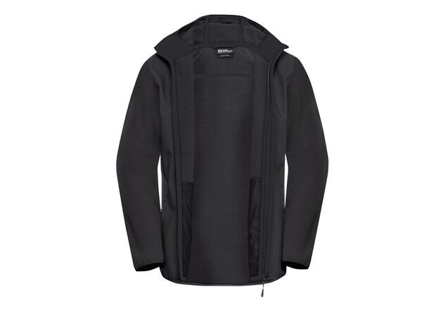 JW Bornberg Hoody M Sort L Jack Wolfskin Softshell Jakke 