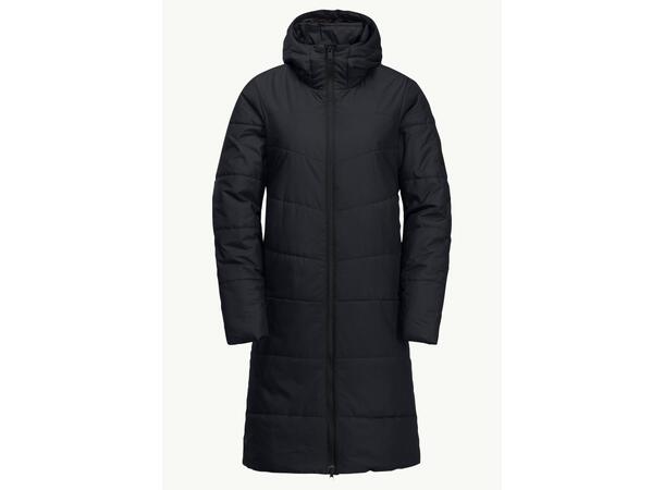 JW Deutzer Coat W Marine S Jack Wolfskin Varm Lang Dame Parkas 