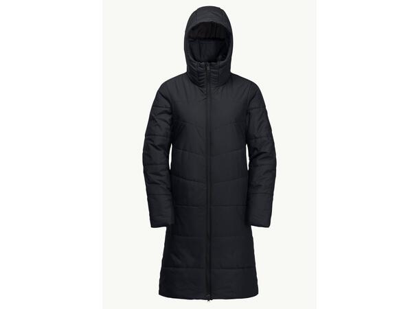 JW Deutzer Coat W Marine S Jack Wolfskin Varm Lang Dame Parkas 