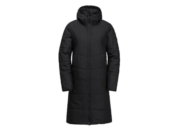 JW Deutzer Coat W Sort L Jack Wolfskin Varm Lang Dame Parkas 