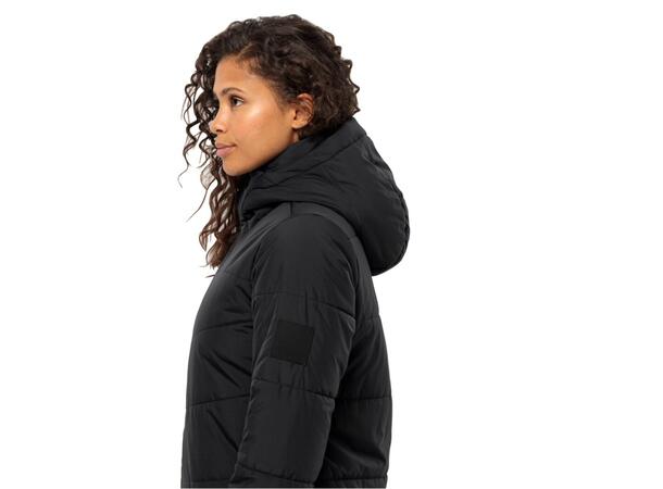 JW Deutzer Coat W Sort L Jack Wolfskin Varm Lang Dame Parkas 