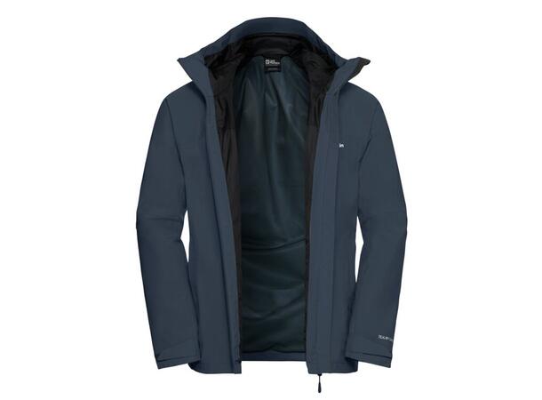 JW Tempest 2L Jkt M Marine L Jack Wolfskin Skalljakke 