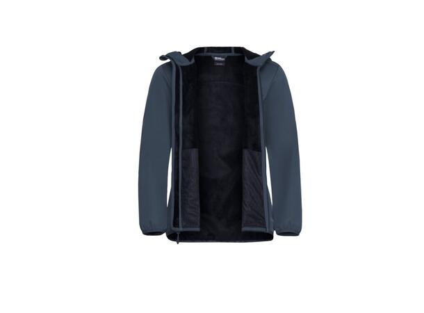 JW Windhain Hoody W Marine M Jack Wolfskin Softshell hettejakke dame 