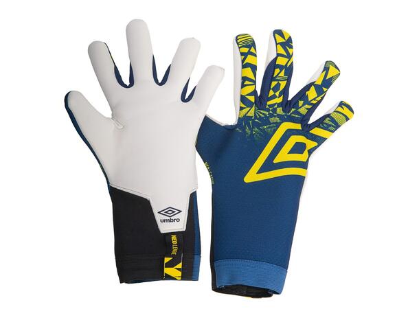 Umbro Neo League Goalkeeper Gloves - Professional German Latex Palm, Size 9 - Black/White/Teal