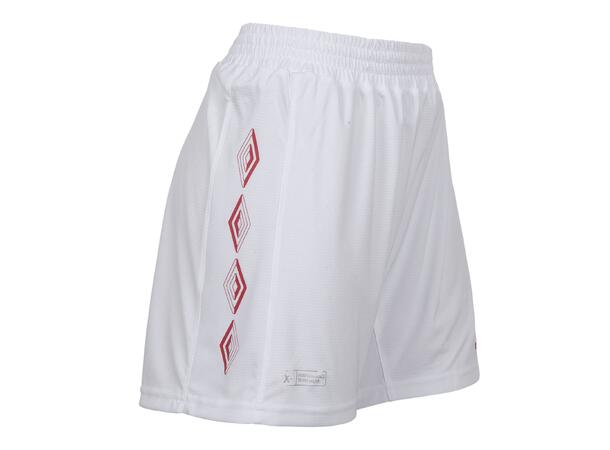 UMBRO UX-1 Shorts w Hvit/Rød 44 Flott teknisk spillershorts 