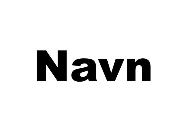 TRYKK Navnstripe (Max 16 Bokstaver) Navnstripe inkl påføring hos ScantradeAS 