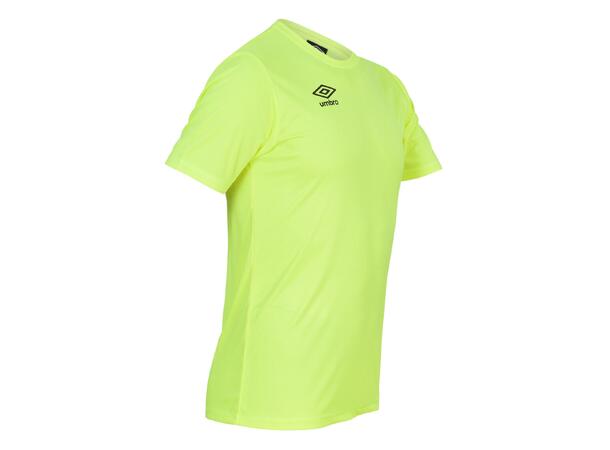 UMBRO Core Poly Tee Neongul XL Enkel, teknisk trøye i polyester 