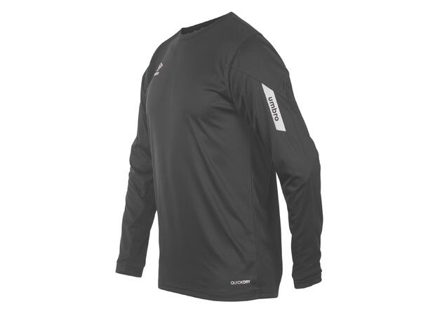 UMBRO Core LS Jersey jr Sort 140 Teknisk langermet spillertrøye 