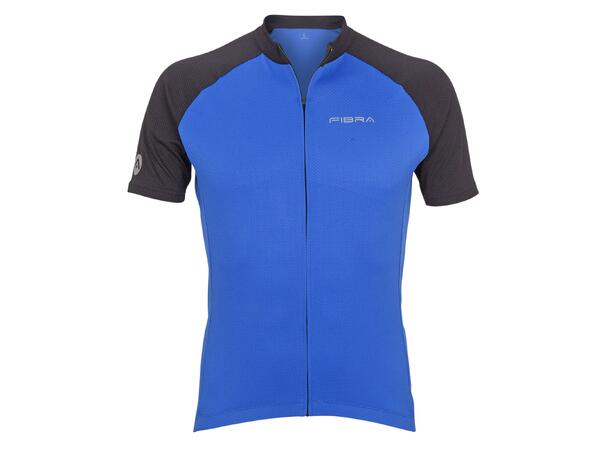 FIBRA Active Bike SS Jersey Blå XL Sykkeltrøye i pustende stretch 