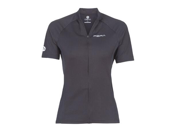 FIBRA Active Bike SS Jersey W Sort XXL Sykkeltrøye i pustende mesh 