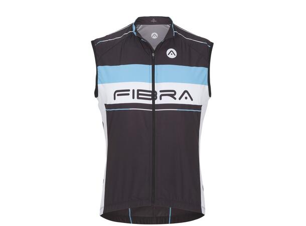 FIBRA Elite Bike Wind Vest Sort S Vindtett sykkelvest 