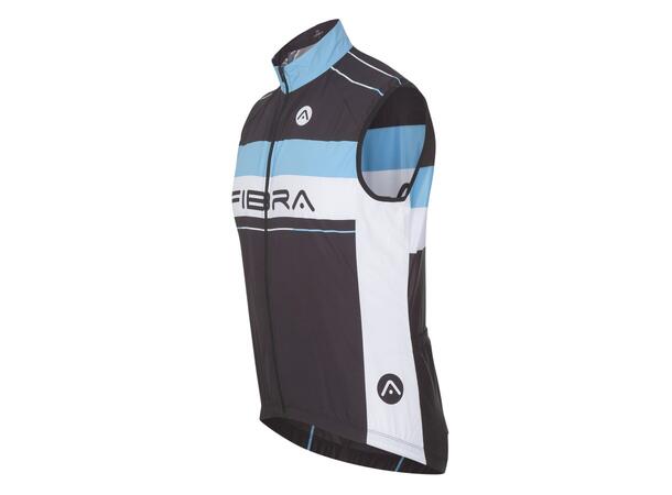 FIBRA Elite Bike Wind Vest Sort S Vindtett sykkelvest 