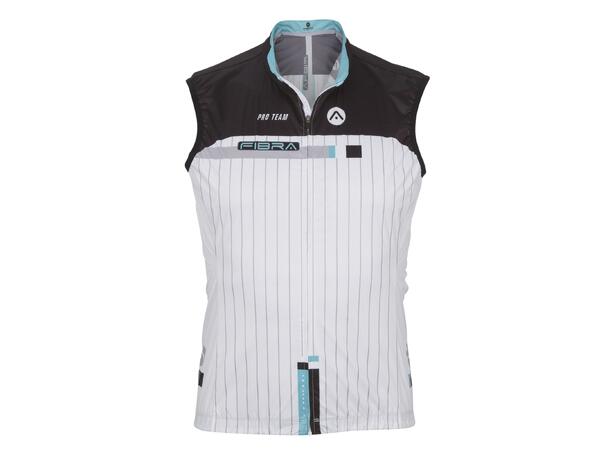 FIBRA Pro Bike Wind Vest Hvit M Tettsittende sykkelvest 