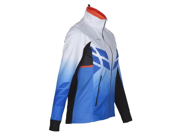 FIBRA Sync Hybrid Jacket W Blå XL Treningsjakke med vindtett front