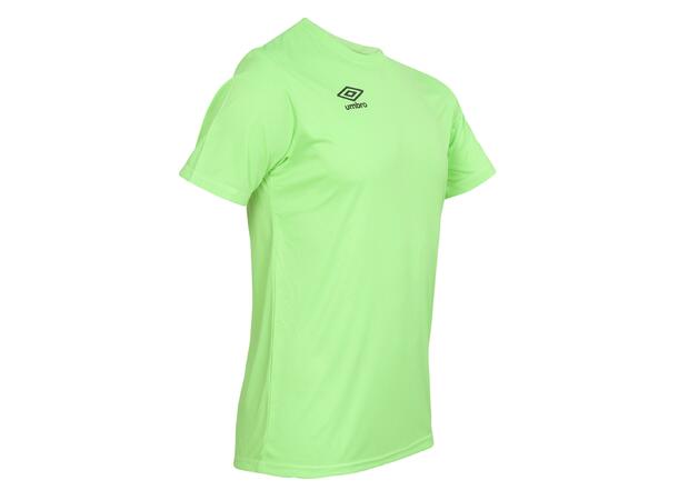UMBRO Core Poly Tee Neongrønn M Enkel, teknisk trøye i polyester 