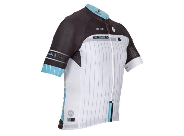 FIBRA Pro Bike SS Jersey Hvit S Tettsittende sykkeltrøye 