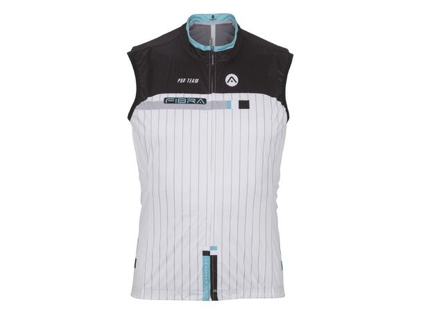 FIBRA Pro Bike Wind Vest Hvit L Tettsittende sykkelvest 