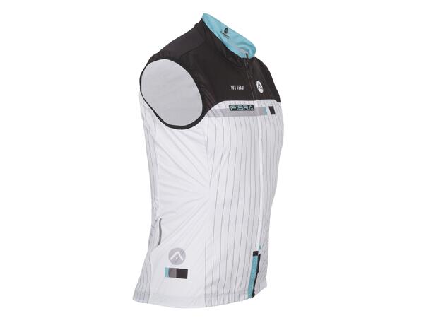FIBRA Pro Bike Wind Vest Hvit L Tettsittende sykkelvest 