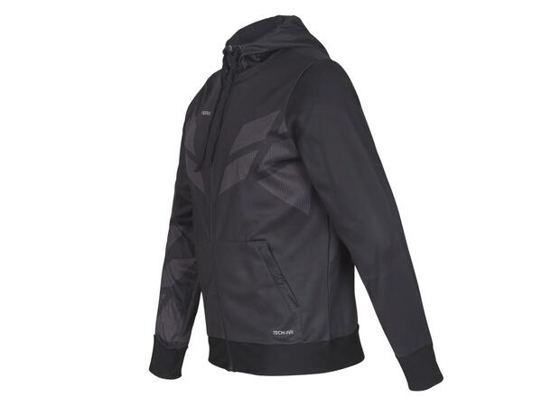 FIBRA Sync Hood Zip Jr Sort 164 Junior hettejakke med børstet innside 